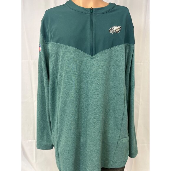 Nike Dri-Fit Men's Green NFL Phl. Eagles Light Jacket/Pullover Size XL SKU 5750